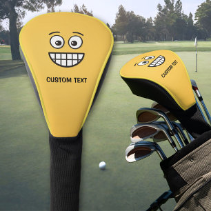 Grinning Face with Open Eyes Golf Head Cover