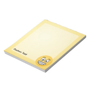 Grinning Face with Open Eyes Notepad