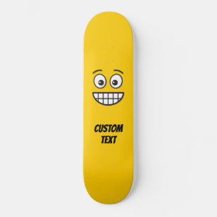 Grinning Face with Open Eyes Skateboard