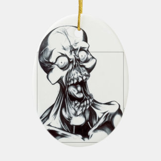 Grinning Ghoul Ceramic Tree Decoration