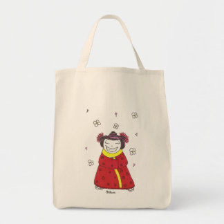 Grinning Girl Tote Bag