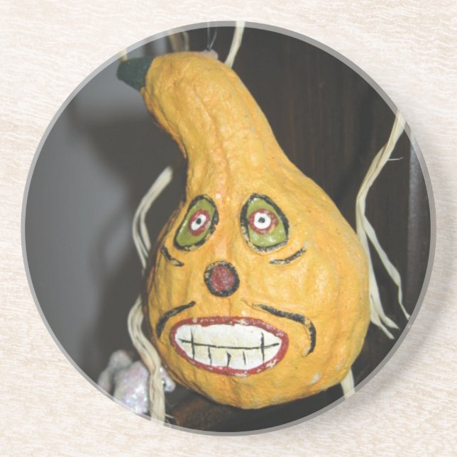 Grinning Gourd Coaster (Front)