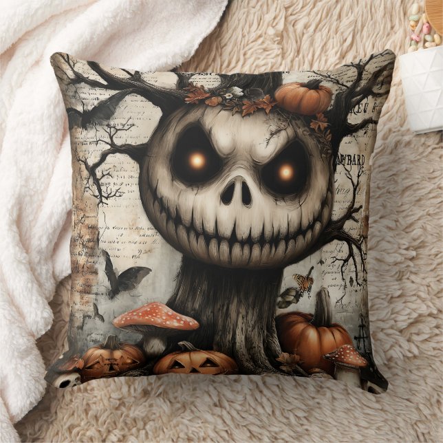 Grinning Grove – Where Shadows Smile Cushion (Blanket)