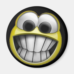 Grinning Happy Face Magnet