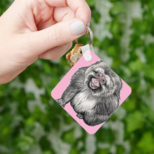Grinning Monkey - Customisable Funny Gift Key Ring