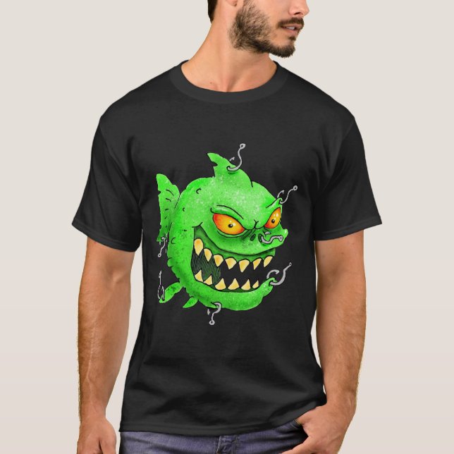 grinning monsterfish shirt (Front)