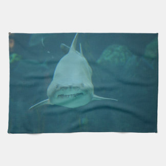 Grinning Shark Tea Towel