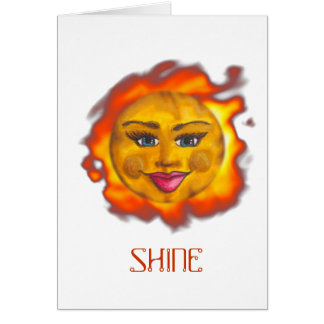 Grinning Sun Card V