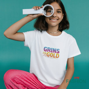 Grins for Gold Funny T-shirts