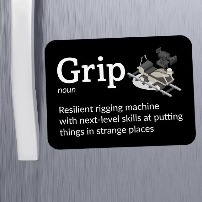Grip Definition - Film Crew 3" x 4" Flex Magnet (Creator Uploaded)