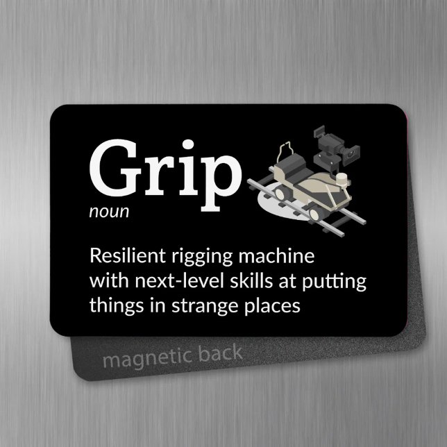 Grip Definition - Film Crew 4" x 6" Flex Magnet (Creator Uploaded)