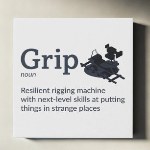 Grip Definition - Set Life 10" x 10" Faux Canvas Print