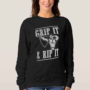 Grip It And Rip It Distressed Style Archery Life Sweatshirt