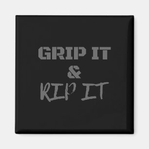 Grip It And Rip It For Lacrosse Golf Motocross Kid Magnet