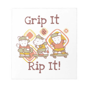 Grip It and Rip It Skateboarding Notepad