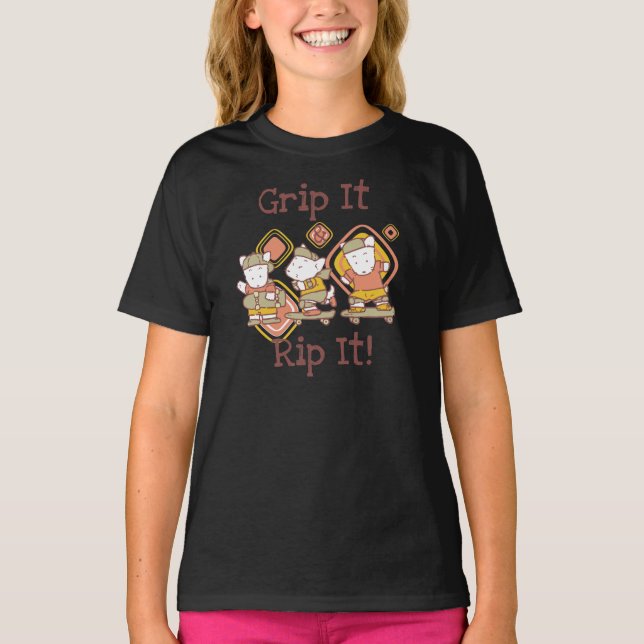 Grip It and Rip It Skateboarding T-Shirt (Front)