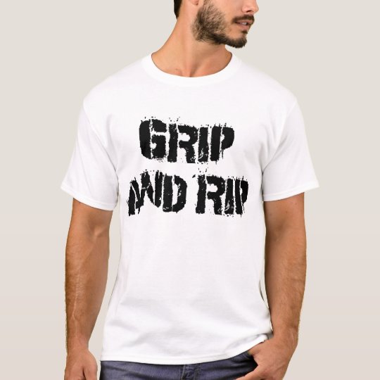 Grip & Rip Armwrestling TShirt Zazzle.co.nz