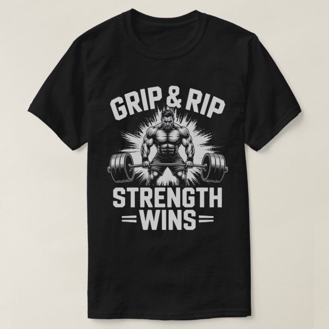 Grip & Rip Bodybuilder Tee – Nayanteeworld (Design Front)