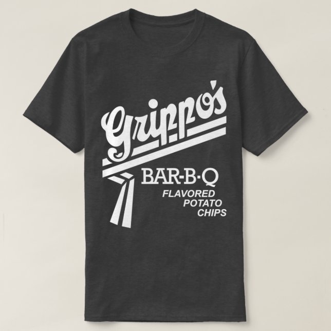 Grippox27s barbq flavoued potato chips white T T-Shirt (Design Front)