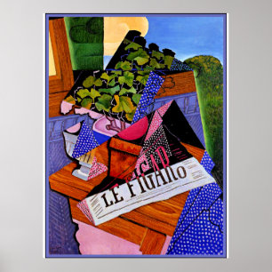 Gris - A Pot of Geraniums Poster