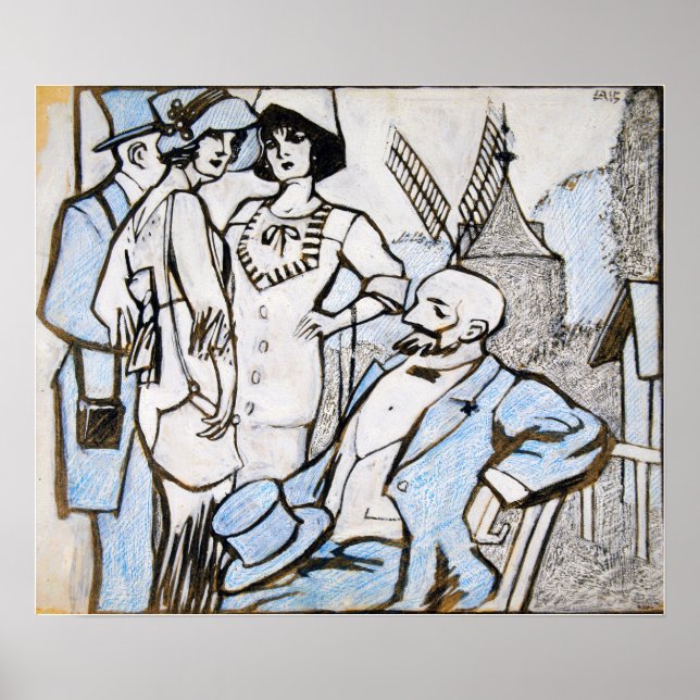 Gris - At The Longchamps Races Poster (Front)