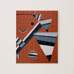 Gris by Kandinsky Abstract Painting Modern Art Jigsaw Puzzle