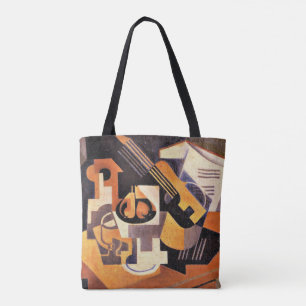 Gris - Guitar and Fruit Dish on a Table Tote Bag