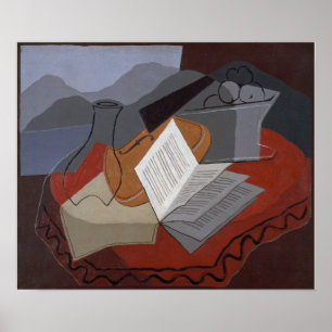 Gris - Violin Before An Open Window 1926 Poster