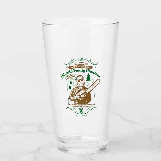 Griswold Family Christmas Chainsaw Graphic Glass (Front)