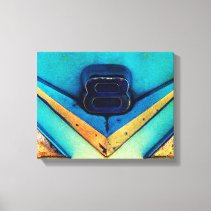Gritty V8 Big or Small Block Engine Canvas Print
