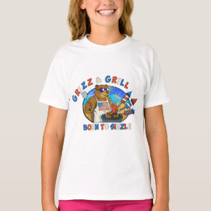 Grizz & Grill: Born to Sizzle The Beer, The Burger T-Shirt