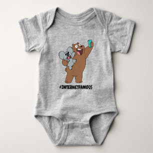 Grizz & Nom Nom - #InternetFamous Baby Bodysuit