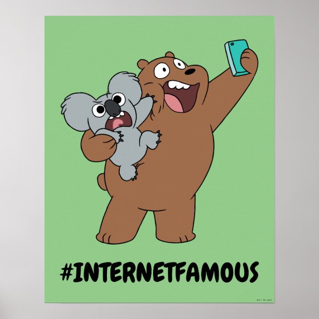 Grizz & Nom Nom - #InternetFamous Poster (Front)