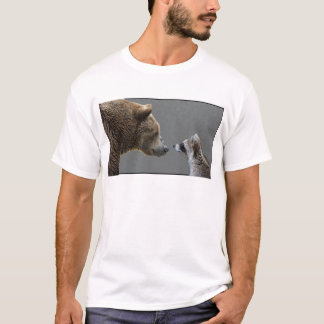 Grizzle Bear Meets Racoon T-Shirt