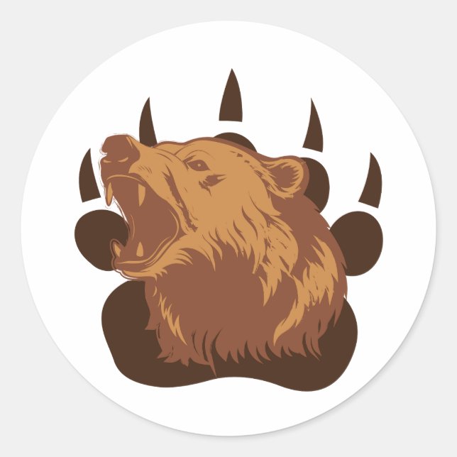 Grizzle Classic Round Sticker (Front)