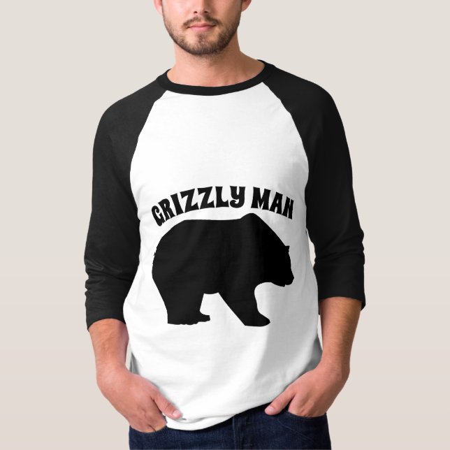 GRIZZLE MAN BEAR T-SHIRTS (Front)