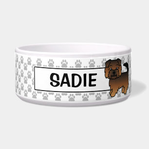 Grizzle Norfolk Terrier Cartoon Dog & Pet's Name