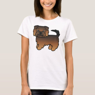 Grizzle Norfolk Terrier Cute Cartoon Dog T-Shirt