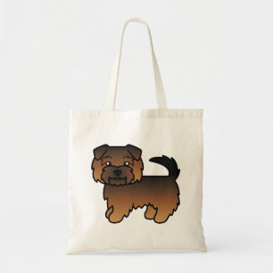 Grizzle Norfolk Terrier Cute Cartoon Dog Tote Bag