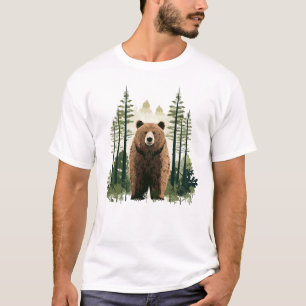 Grizzly Bear Animal Beauty Nature Wildlife Art T-Shirt
