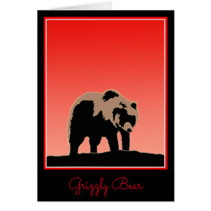 Grizzly Bear at Sunset - Original Wildlife Art