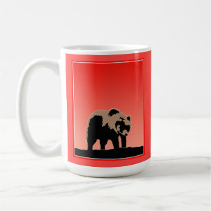 Grizzly Bear at Sunset - Original Wildlife Art Coffee Mug
