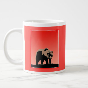 Grizzly Bear at Sunset  - Original Wildlife Art Large Coffee Mug