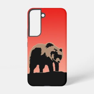 Grizzly Bear at Sunset  - Original Wildlife Art Samsung Galaxy Case