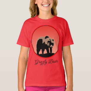 Grizzly Bear at Sunset  - Original Wildlife Art T- T-Shirt