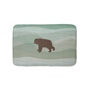 Grizzly Bear Bath Mat