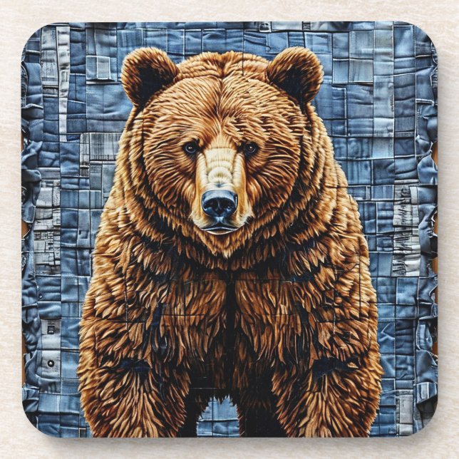 Grizzly bear coaster (Front)
