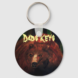 GRIZZLY BEAR DAD keychain