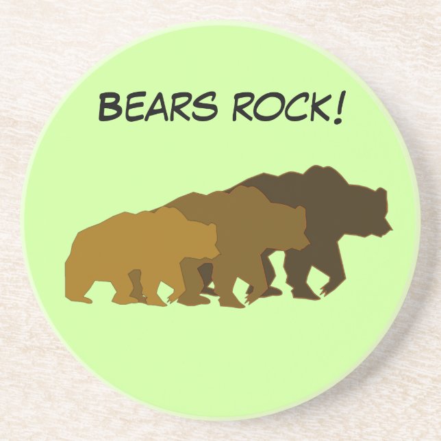 Grizzly Bear Family Coaster (Front)