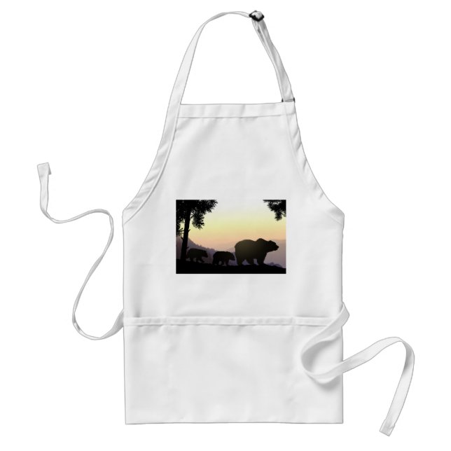 Grizzly Bear family Standard Apron (Front)